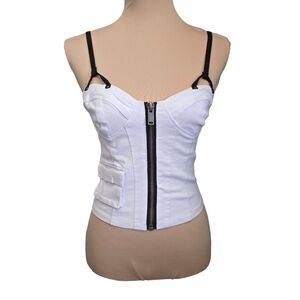 NWT Dolls Kill Generation Kiss Carmem Cargo Corset Top - xs